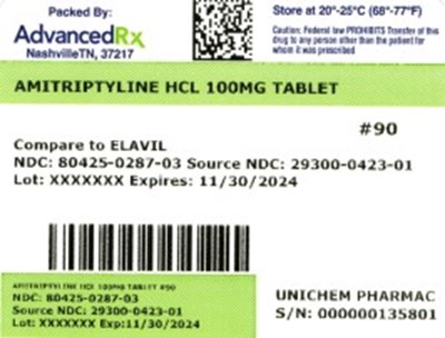 lab 3 - Amitriptyline HCL 80425 0287 03